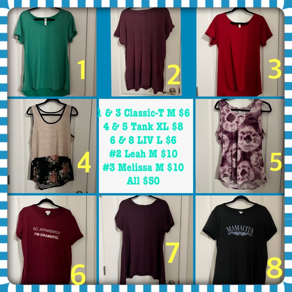 Various LuLaRoe Shirts